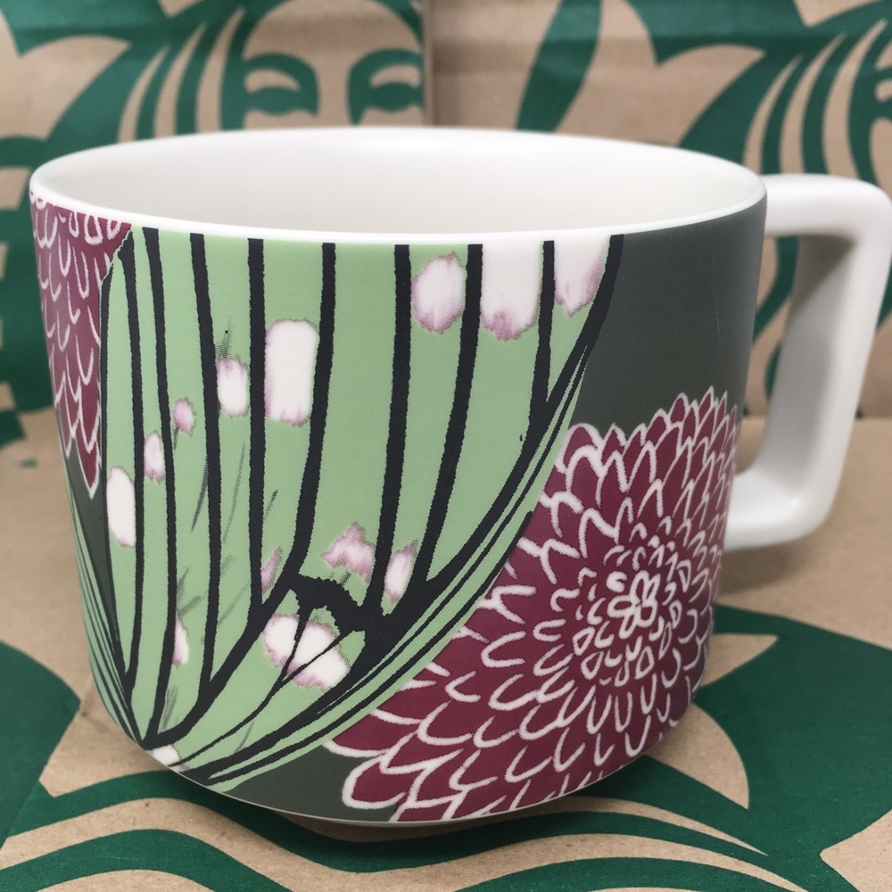 STARBUCKS 2019 Limited Edition Ceramic floral Mug NWT 12 Fl Oz